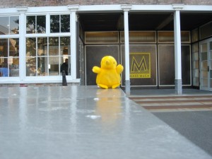 Sweek, at Mass MoCA Sweek in his natural habitat, enjoying arts and culture.